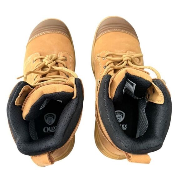 OUXX Men\'s 10 Wide Steel Toe Work Boots Tan Leather ASTM F2413-18 NEW main image 11